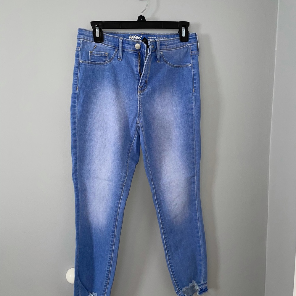 High rise jegging crop